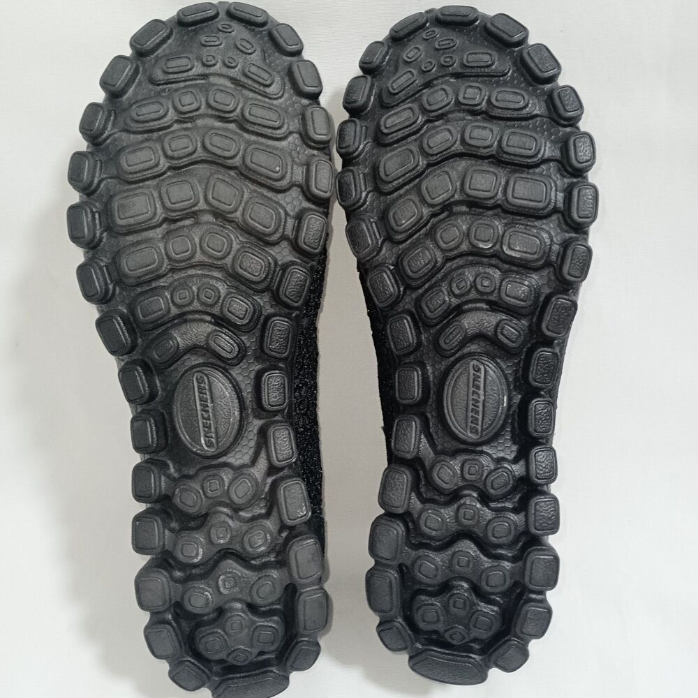 Skechers EZ Flex 2 Sweet Pea Ballet Flats 8.5 Black Crochet Slip On Memory Foam - Picture 4 of 5